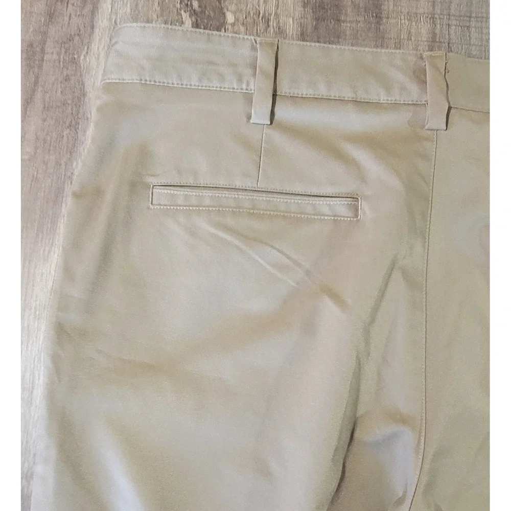 Adidas Mens 34x30 Beige Straight Leg‎ Performance Tech Golf Chino Pants Euc